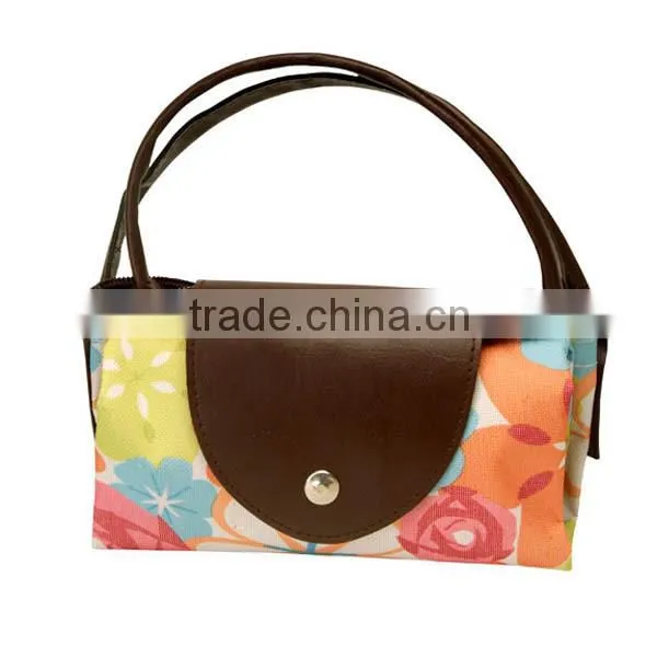vegetable folding shopping trolley bag with logo