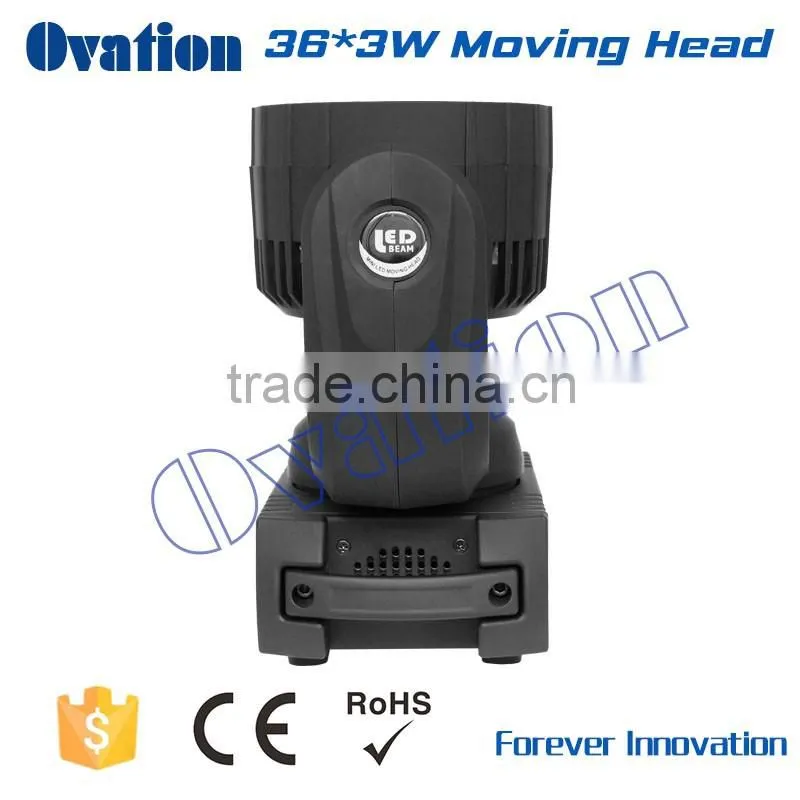2016 inovative product 36*3W led beam moving head/mini beam moving head