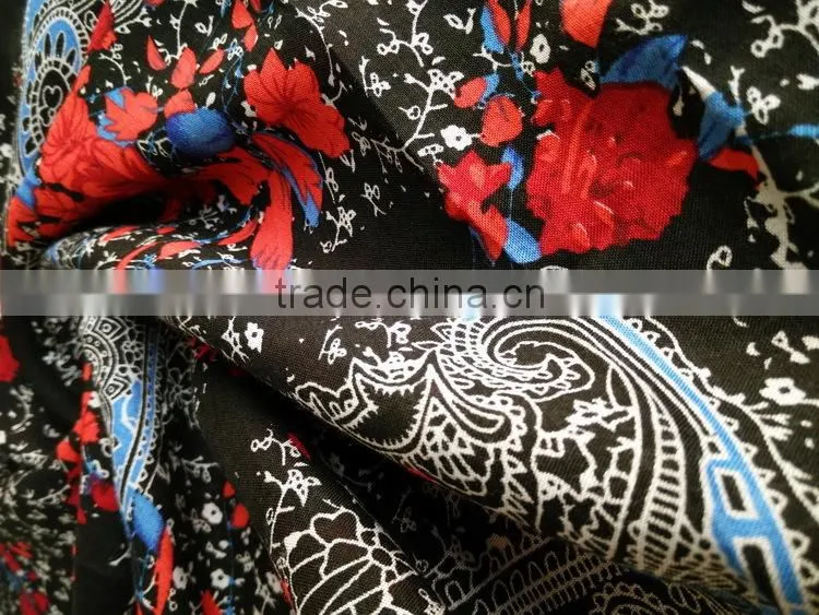 printed spun rayon fabric from china yongtong printing