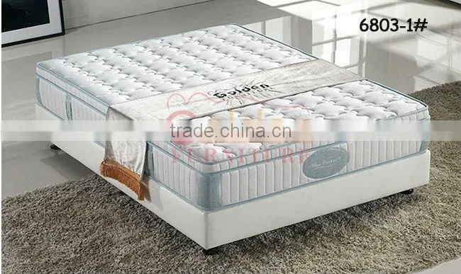 natural latex and memory foam bamboo pillow top pocket spring mattress
