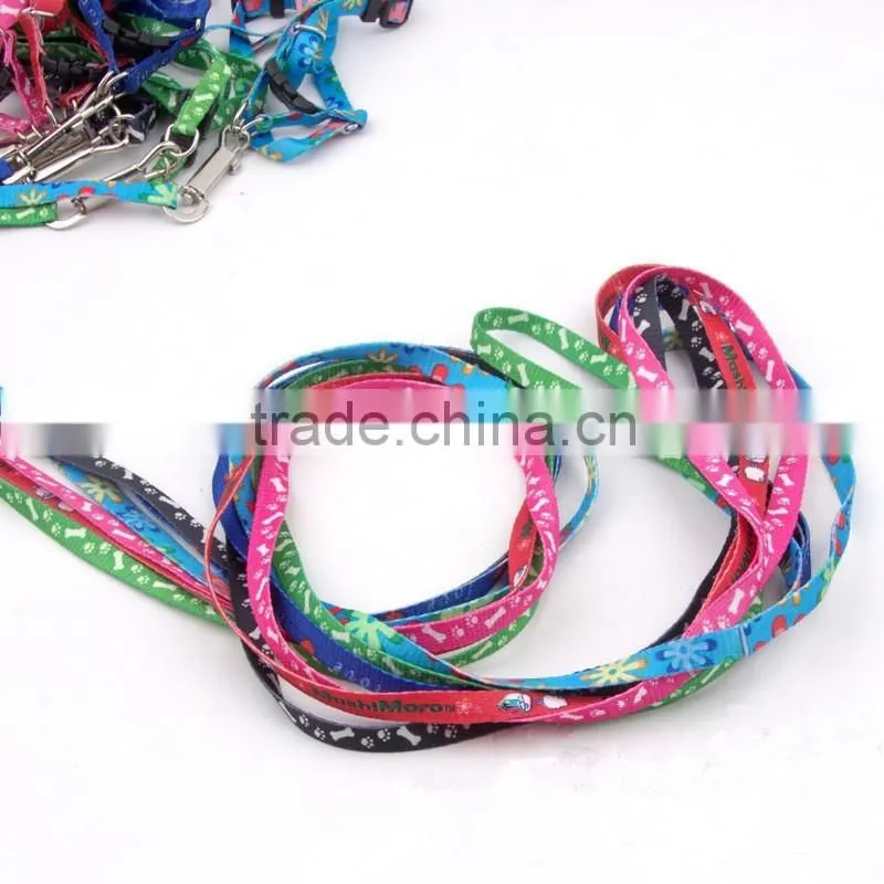 Variety of specifications polyester dog rope printing dog harness