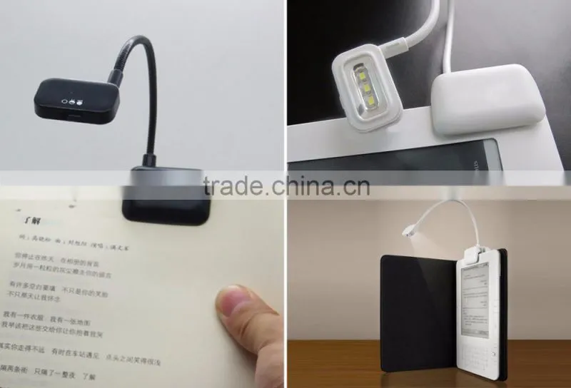 10 Inch Long Black White Option SMT LED Reading Light 3 LED Book Light