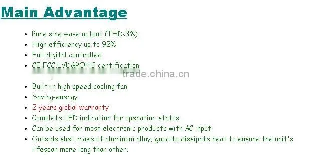 12v 220v pure sine wave 2000w solar inverter price