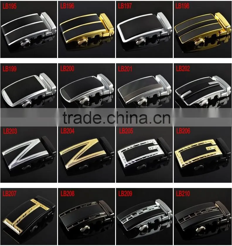Fashion Cowhide Waistband Men's Automatic Buckle Full Grain Leather Belt