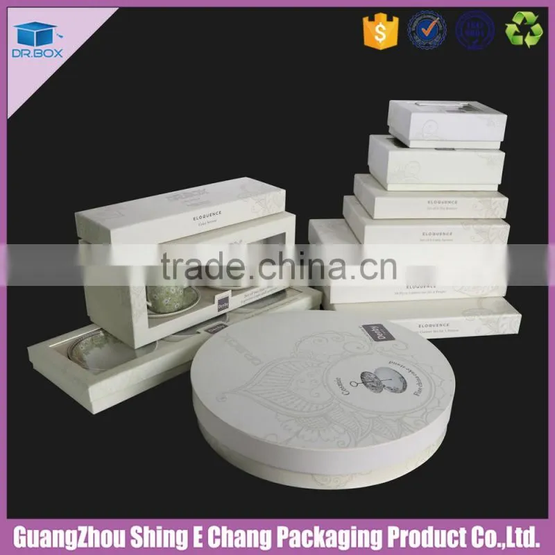 Hot sell fancy paper gift box for ceramic bowl
