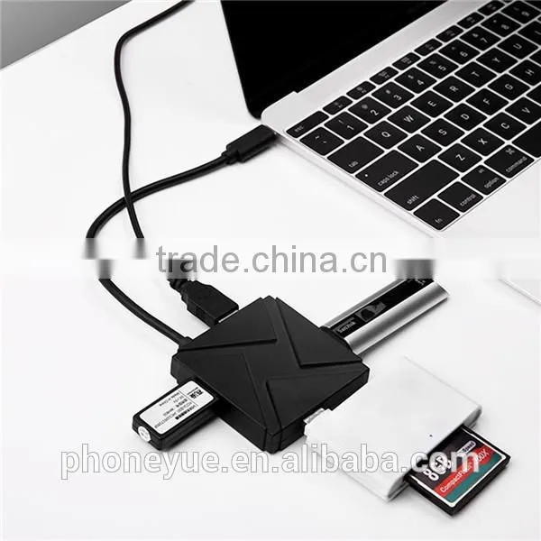 portable high speed charge usb 3.1 type c to usb 3.0 4 port hub for macbook