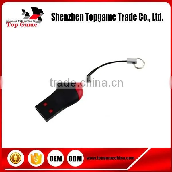 USB 2.0 Mini SD T-Flash TF M 2 Memory Card Reader Support 2GB 4GB 8GB 16GB Promotion
