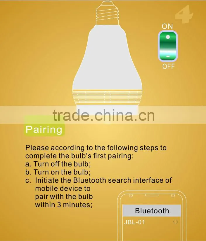 Dj Disco bluetooth Speaker led bulb,Best Portable bluetooth Speaker