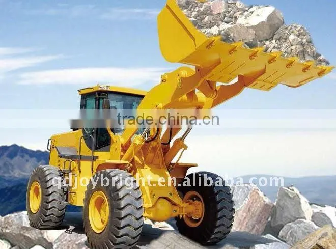 5ton wheel loader 4WD with CUMMINS ENGINE 215hp,joy stick,cabin with A/C,CE,CAT prove