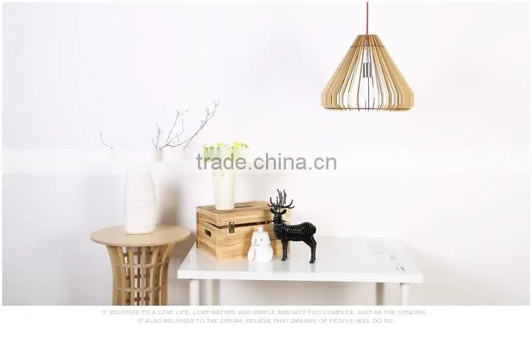 2016 modern ceiling wooden pendant lamp JK-8005B-13 LED pendant light