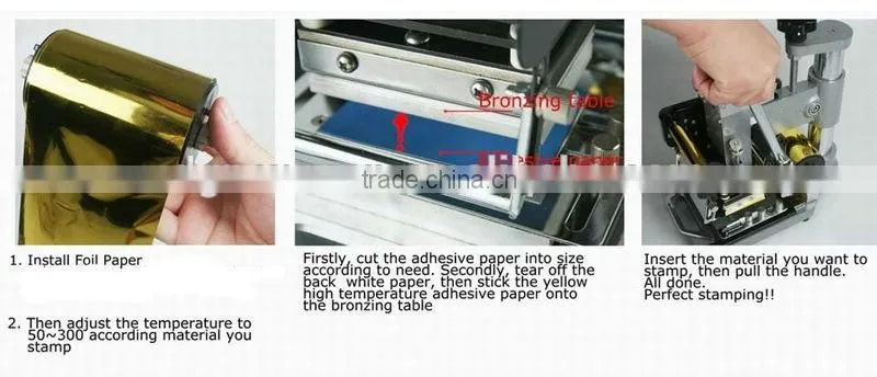 MD-11 PVC card embossing machine and MD-12 Hot foil stamping machine