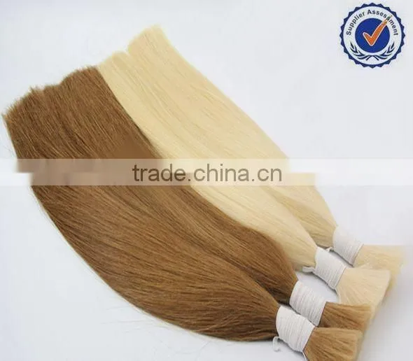 cuticle intact unprocessed russian human blonde hair bulk