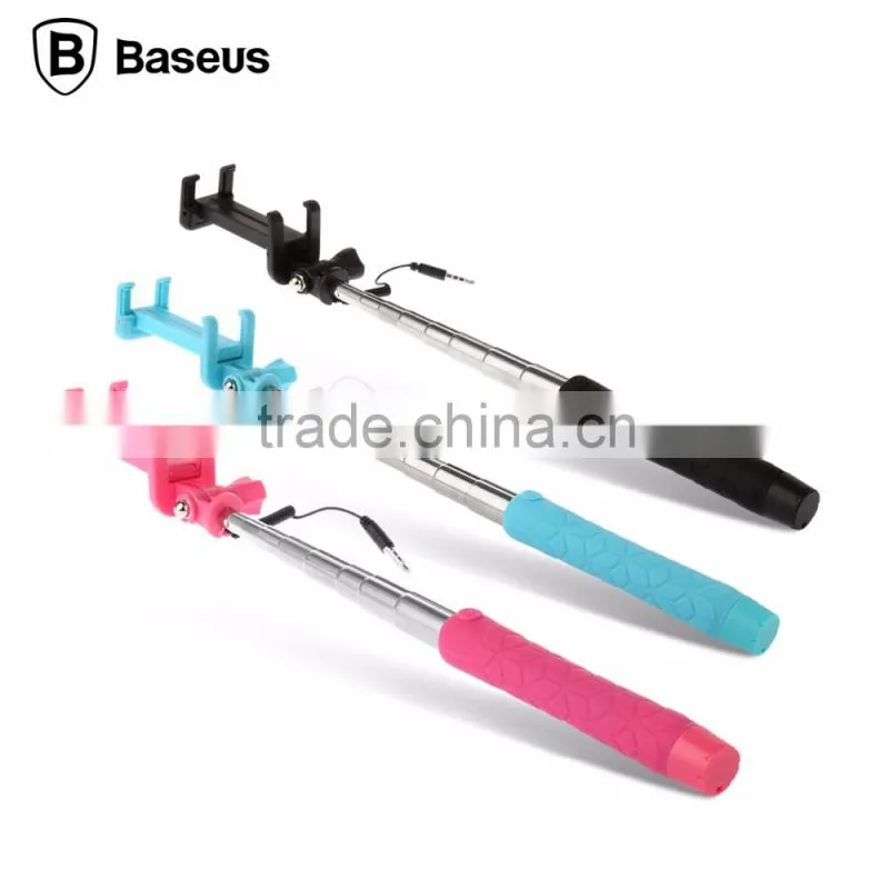 Baseus 13.5-70cm Selfie Stick View Series Mini Selfie Stick Stainless Steel Wire Control For Mobile Phone TB-0235