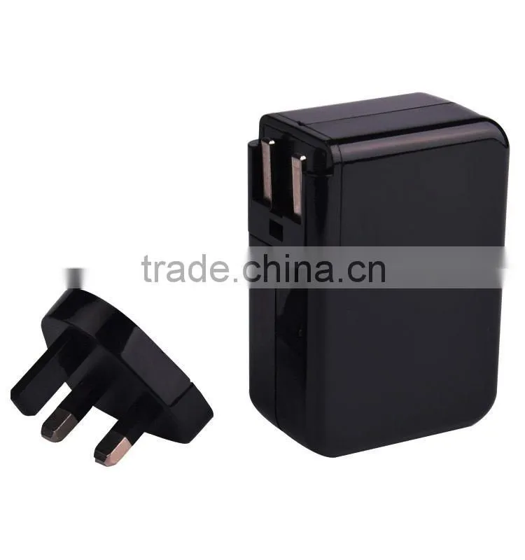 20w 5v4a four usb port replaceable plug power adapter