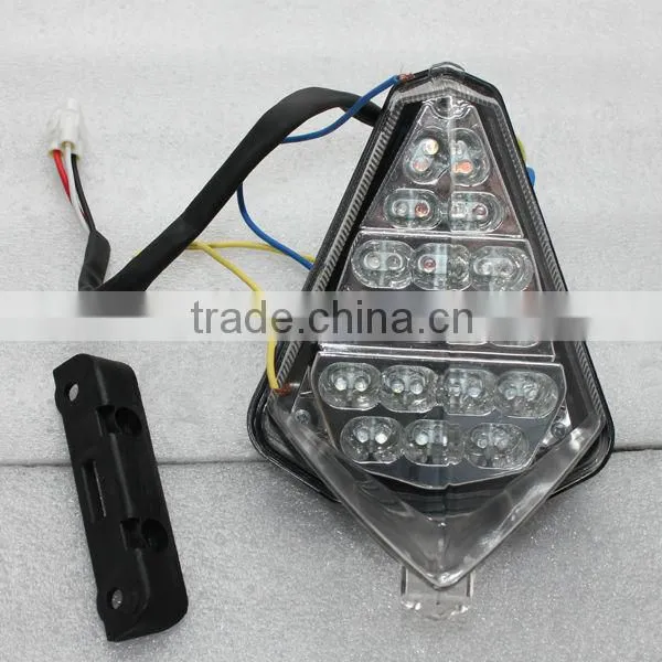 clear led motorcycle tail lights with turn light for Yamaha YZF R1