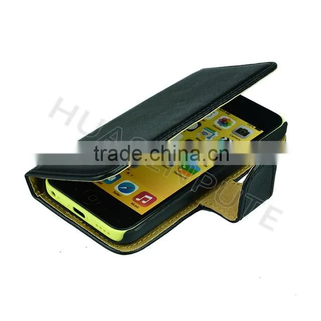 Leather Case For iPhone 5c , Flip Covers For iPhone 5c Mobile Case