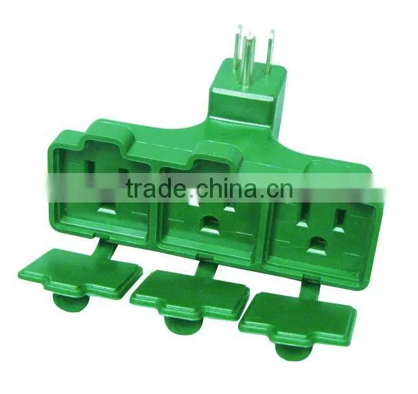 3 outlet grounding adapter