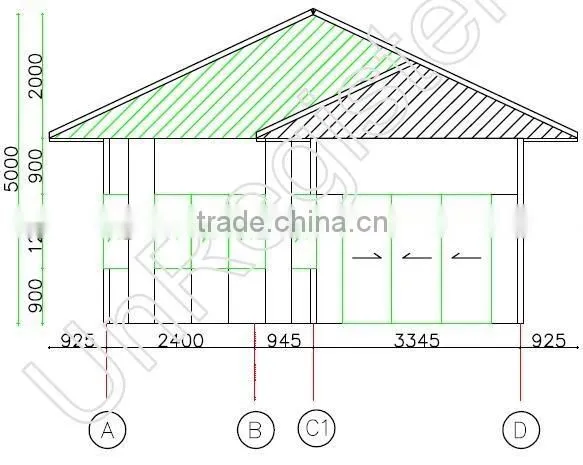 High quality prefabricated steel structure homes mobile modular container house