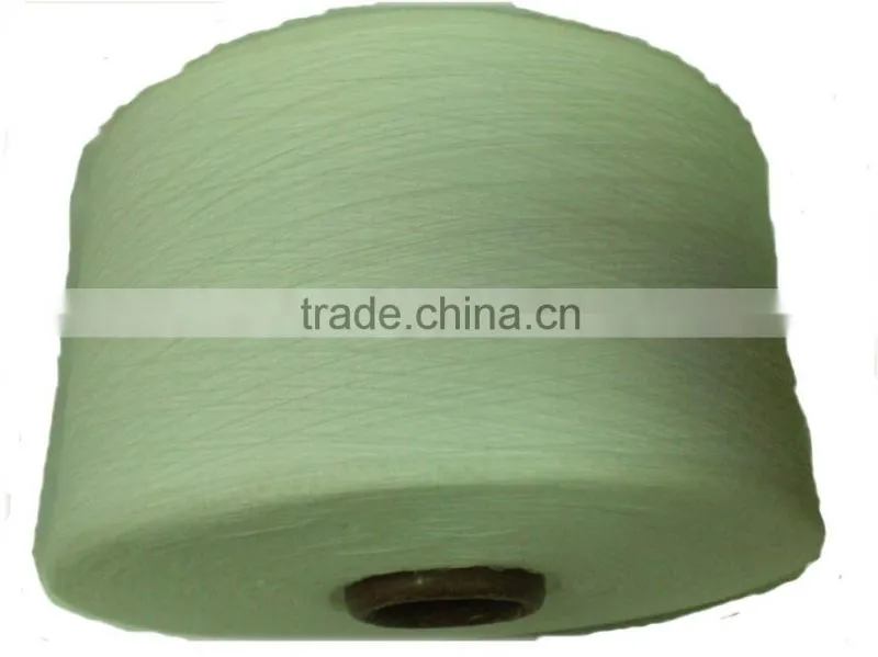 1/34 NE 100% POLYESTER MJS WAXED RAW WHITE YARN ON CONE FOR WEAVING