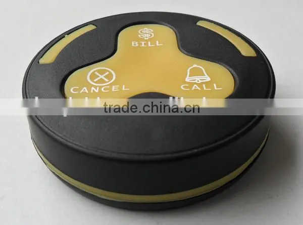 Portable coffee shop Wireless pager caller system H3 buzzer with K-2000AT screen