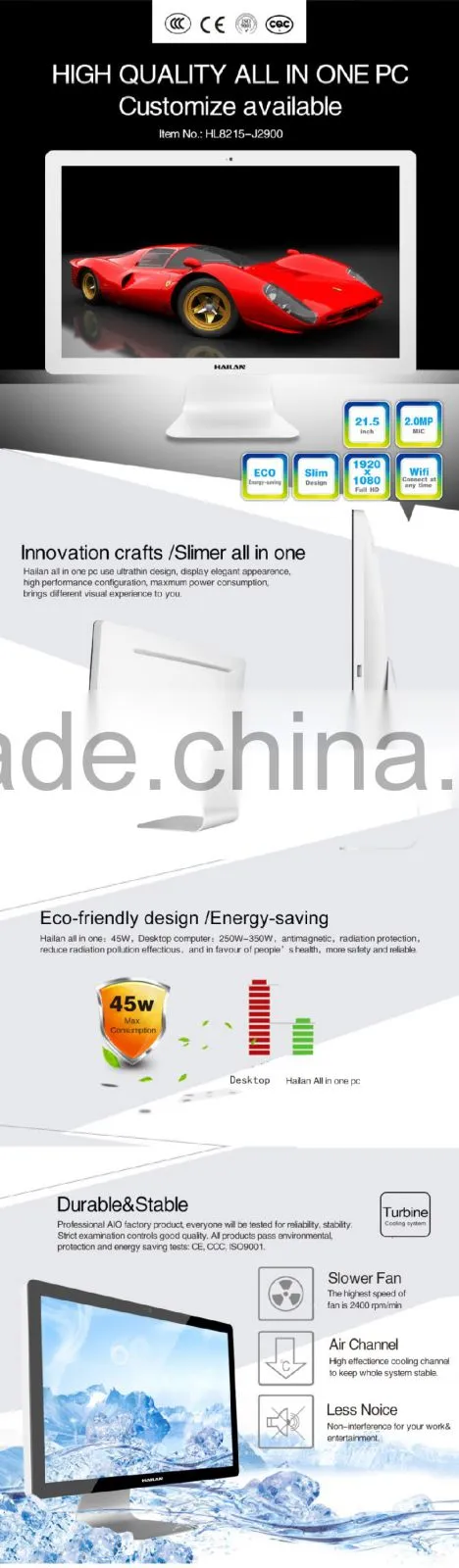 Top Quality Fashion Style Android All in One Pc Desktop