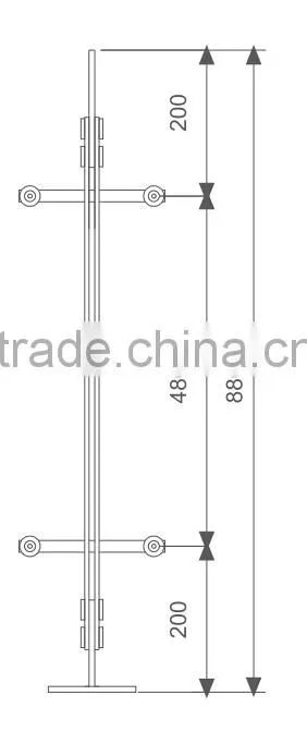 balcony indoor stair railings/stainless steel indoor stair railings RP-18