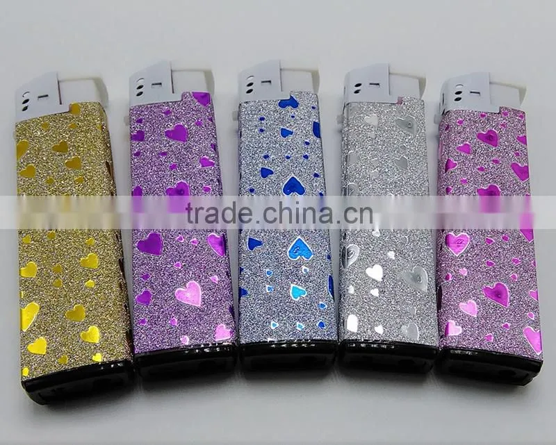 Flash sticker rechargable lighters car cigarette homemade lighter