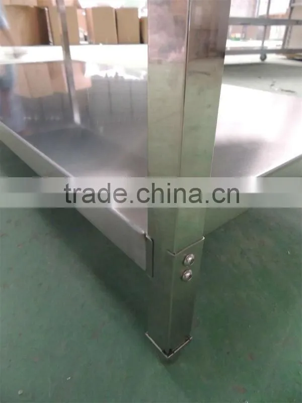 Stainless Steel Restaurant Work Table With Riser And Undershelf BN-W14