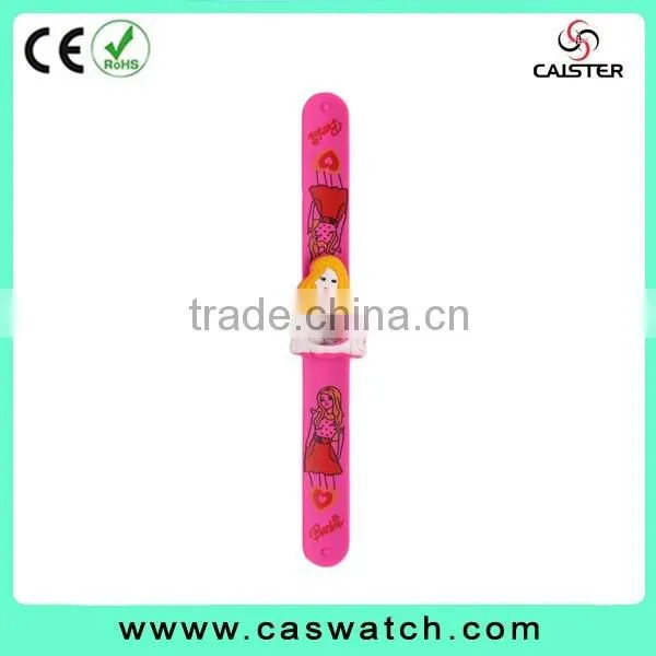 2016 timepieces , full printed slap watch, popular colorful cartoon kid's watch, 3D hotsale lovely slap watch