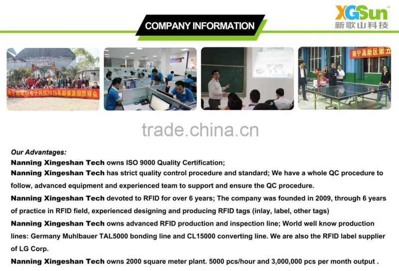 Hot Sell 860MHz~960MHz Printable RFID Price Tag for Library Management