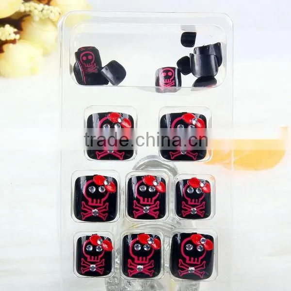 Skull Designed Salon nail tips manufacturer