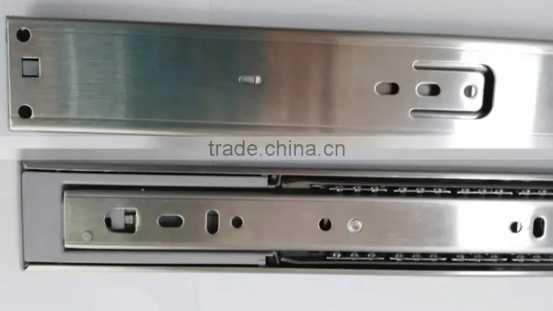 Hydraulic Buffer Slide 3 folds soft close slides drawer ball bearing slide