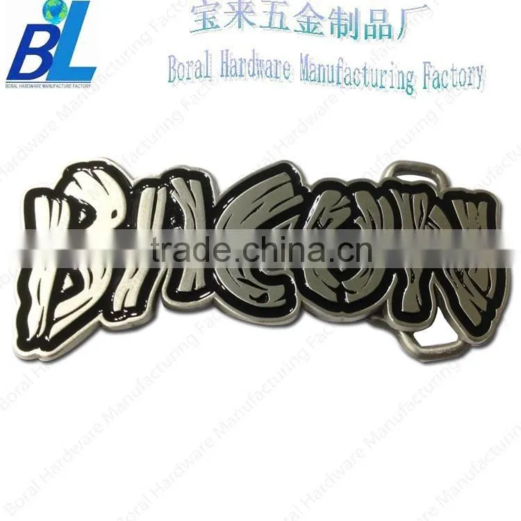 Innovative antique letters shaped man belt buckle