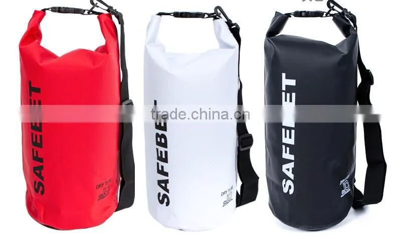 backpack 5L 8L 10L 20L dry tube bag pvc tarpaulin 250D waterproof dry duffel bags