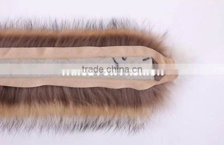 natural raccoon fur trim, trimming