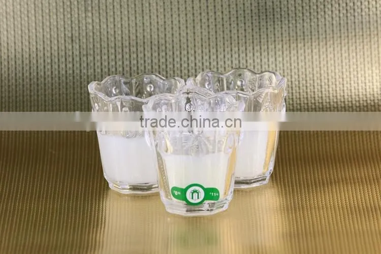 Wholesale beautiful soy candle in ger glass jar