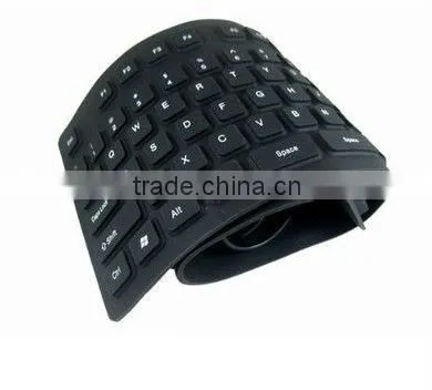 USB 2.0 Silicone Roll Up Foldable keyboard