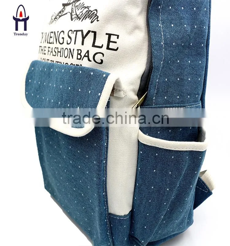 Canvas sports backpack manufacturer, wholesale school bags