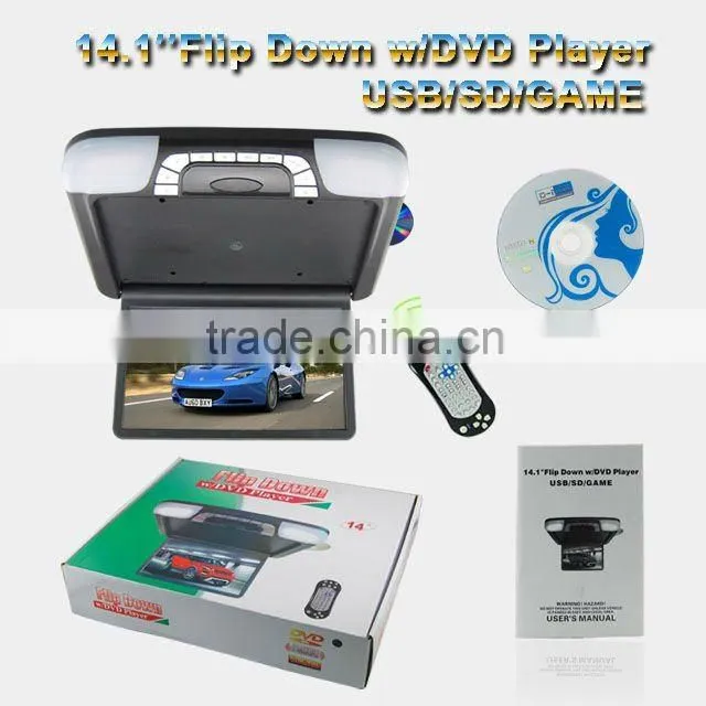 2016 hot 14 inch 1366*768 Resolution 16:9 Display Format video game android car dvd player