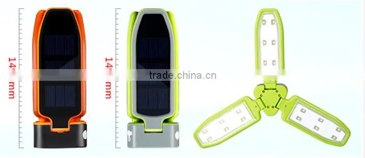 2015 NEW DESIGN FOLDABLE CAMPING SOLAR LED LIGHT WITH USB CHARGER