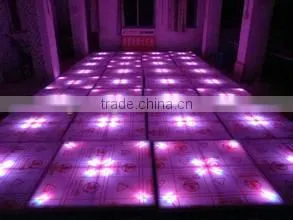 2016 China Cheap Beam Effect DMX 1*1m 3D LED Dance Floor Tile Stage Lighting For Sale Christmas Decorative DJ Disco Party