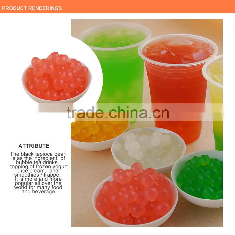bubble tea ingredients wholesale popping boba, fruit juice ball