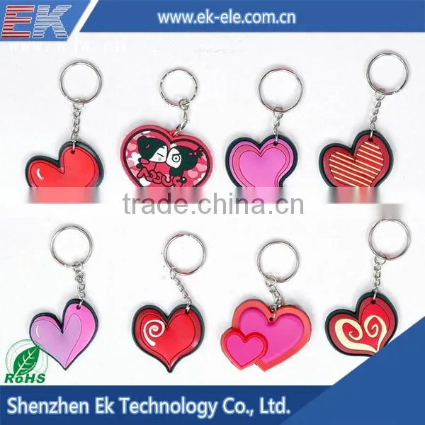 Wholesale products custom made heart-shaped metal keychains