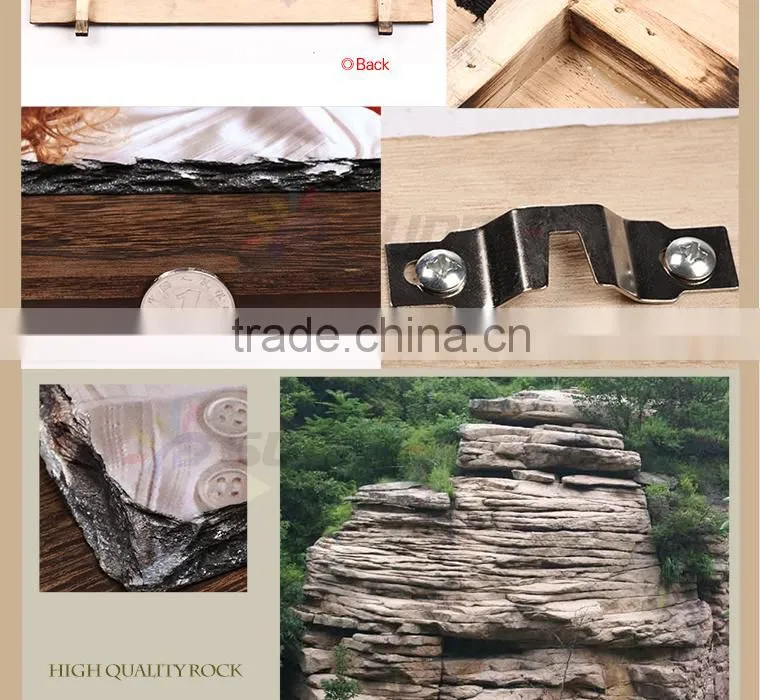 Sunmeta sublimation wooden rock photo frame wall hanging SH40