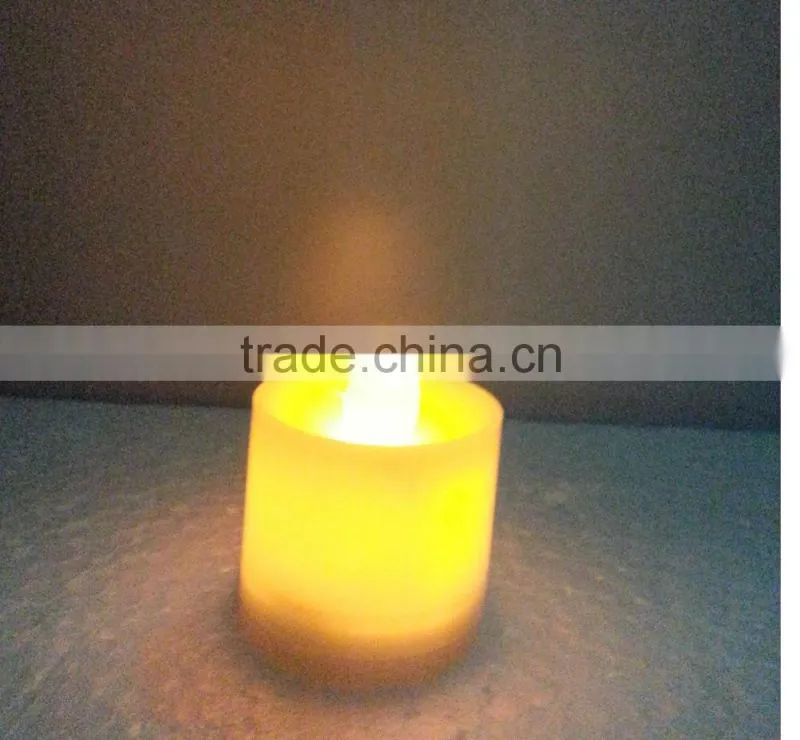 D80*H80mm paraffin pillar electronic swinging Christmas LED candles gifts