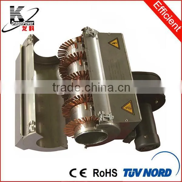 High efficiency air cooling heater with copper fin for heating