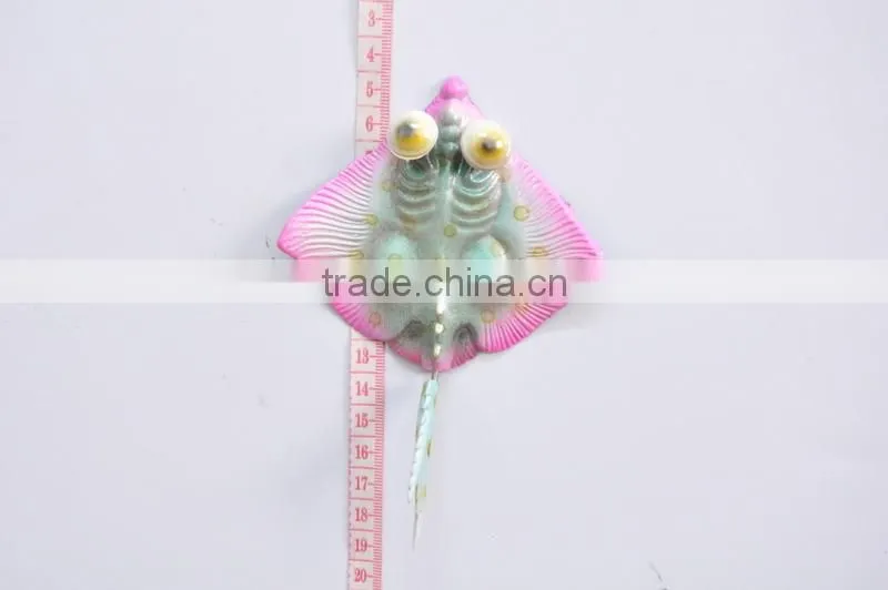 5 inch Pearl Powder Surface Butterfish Decoration Plastic Fridge Magnet