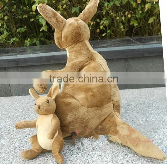 plush toys/custom stuffed and plush kangaroo toy mum and baby/stuffed kangaroo toy