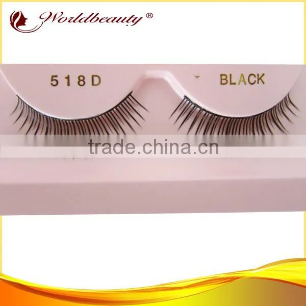 wholesale price hand made synthetic hair false strip eyelash