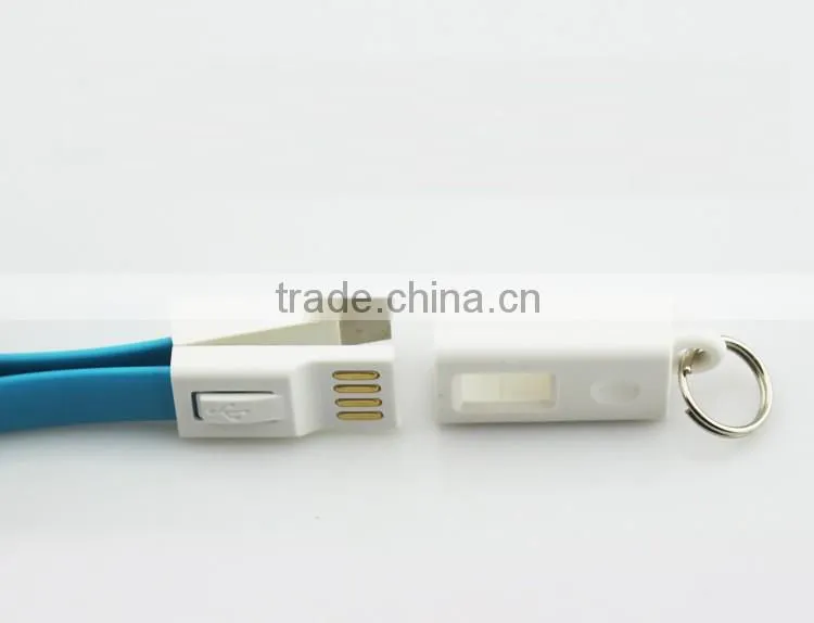 Mini Protable Keychain 5 Pin Micro USB Cable For Android Phone